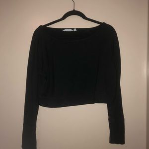 NEVER WORN super soft crop top sweatshirt